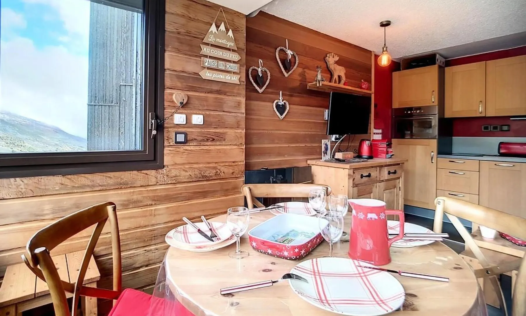 アパート Residence Biellaz - Appartement Renove, Lumineux Et Chaleureux - Depart Et Retour Skis Aux Pieds - Vue Montagne Mae-1474 サン・マルタン・ド・ベルヴィル フランス